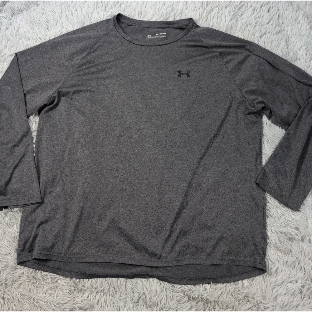 Under Armour Shirt Womens 3XL Gray Loose Activewear Comfort Stretch Heatgear